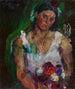 La femme de l'artiste avec des fleurs - Anton Kolig — näkymä teoksesta