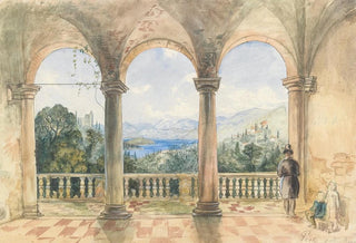Anton Perko - A view from a loggia.webp