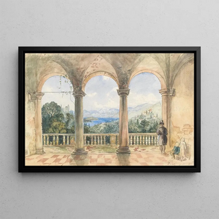 Anton Perko - A view from a loggia.webp
