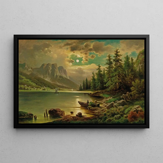 Anton Pick - View of the Grundlsee with the Backenstein in the background.webp