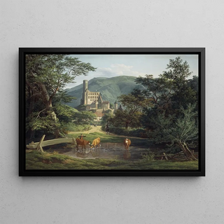 Anton Radl - Ansicht der Burg Eppstein im Taunus.webp