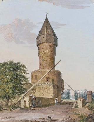 Anton Radl - Die Bockenheimer Warte zu Frankfurt am Main.webp