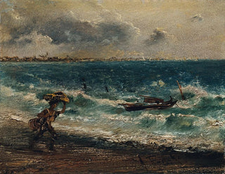 Anton Romako - Fischerknabe am Meeresstrand.webp