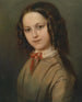 Portrait d'enfance de Mélanie Deinhardstein - Anton Romako — näkymä teoksesta