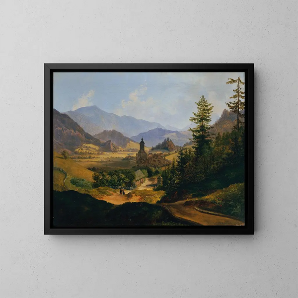Le mont Joseph près de Mariazell - Anton Schiffer — kehystetty taideteos seinällä