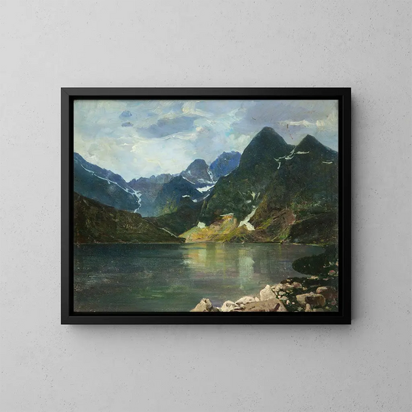 Le lac Morskie Oko - Antoni Gramatyka — kehystetty taideteos seinällä