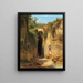 La grotte de Posillipo à Naples - Antonie Sminck Pitloo — kehystetty taideteos seinällä