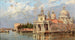 Venetsian Santa Maria della Salute -maalaus vanhan tullin kanssa - Antonietta Brandeis — näkymä teoksesta