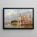 Venetsian Santa Maria della Salute -maalaus vanhan tullin kanssa - Antonietta Brandeis — kehystetty taideteos seinällä