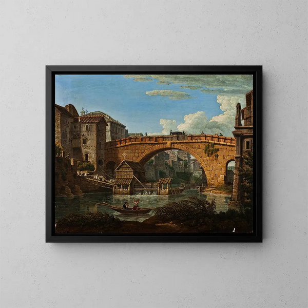 Pont Cestio à Rome - Antonio Aquaroni — kehystetty taideteos seinällä