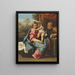 La Sainte Famille - Antonio Carracci — kehystetty taideteos seinällä
