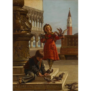 Antonio Ermolao Paoletti - Feeding the Pigeons.webp