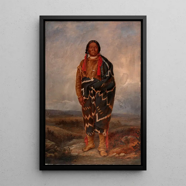 Maalauksen jäljennös Indiainen Apache-maalaus - Antonio Zeno Shindler