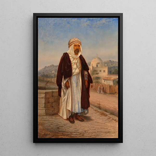 Kabyle-algerialainen maalaus - Antonio Zeno Shindler — kehystetty taideteos seinällä