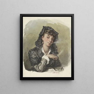 Antonio Zona - Jonge vrouw met een sigaret.webp