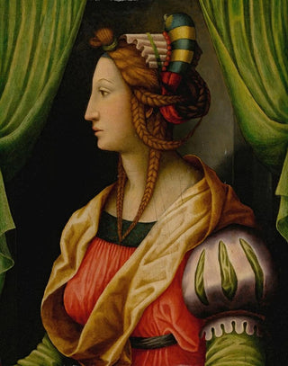 Antonio di Donnino del Mazziere - Profile of a Woman a Testa Ideale.webp