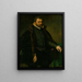 Portrait d'un homme - Antonis Mor — kehystetty taideteos seinällä