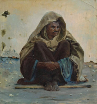 Arabe assis de face - Henry Brokman