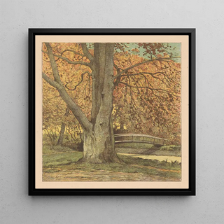 Arbre près du ruisseau en automne - Simon Moulijn