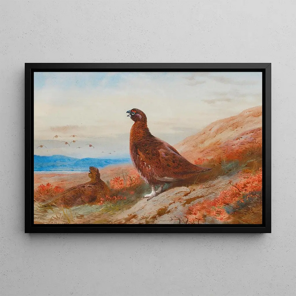 Le Défi - Archibald Thorburn — kehystetty taideteos seinällä