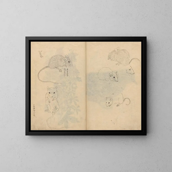 Carnet de croquis Pl092 - Ariyoshi Kondo — kehystetty taideteos seinällä