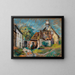 Chaumières - Armand Guillaumin — kehystetty taideteos seinällä