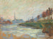 Marne ja Seine yhtymämaalaus Ranskassa - Armand Guillaumin — näkymä teoksesta