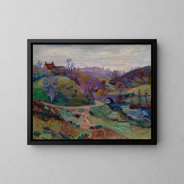 Pont Charraud à Crozant - Armand Guillaumin — kehystetty taideteos seinällä