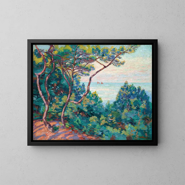 Côte d'Azur - Armand Guillaumin — kehystetty taideteos seinällä