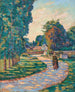 Nainen polulla Épinay - sur - Orge - Armand Guillaumin — näkymä teoksesta
