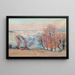 Crozantin valkoinen geelimainen maalaus - Armand Guillaumin — kehystetty taideteos seinällä