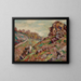 Korkeus laattasta, Creusen maisema - Armand Guillaumin — kehystetty taideteos seinällä