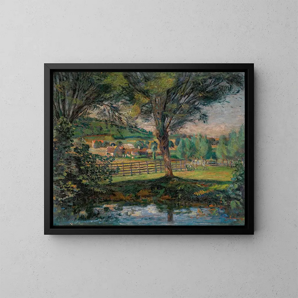 La Mare aux saules - Armand Guillaumin — kehystetty taideteos seinällä