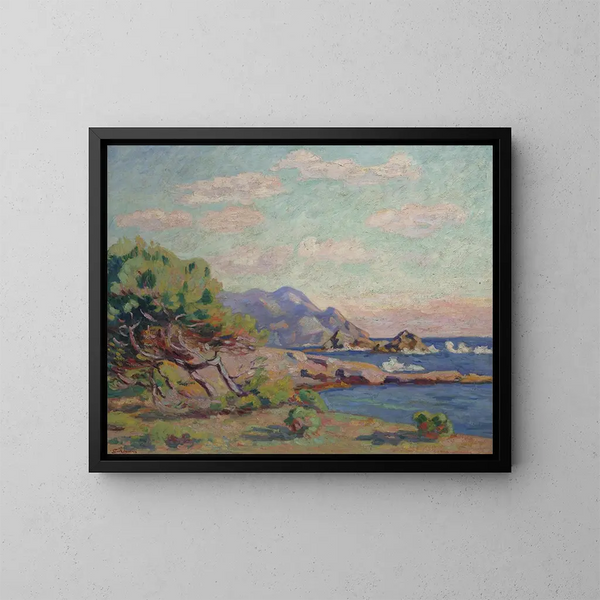 La Pointe du Lou Gaou - Armand Guillaumin — kehystetty taideteos seinällä