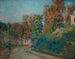 La Promenade dans une rue en Île-de-France - Armand Guillaumin — näkymä teoksesta