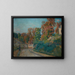 La Promenade dans une rue en Île-de-France - Armand Guillaumin — kehystetty taideteos seinällä