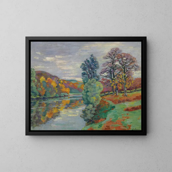 La Roche De L’echo, Crozant (1913) - Armand Guillaumin — kehystetty taideteos seinällä