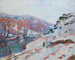 La vallée de la Sedelle sous la neige - Armand Guillaumin — näkymä teoksesta