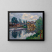 La scierie de Poitiers - Armand Guillaumin — kehystetty taideteos seinällä