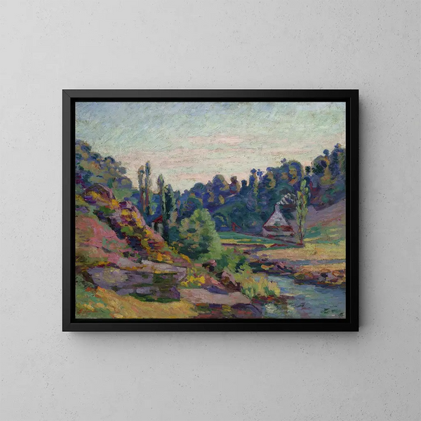 Le Moulin de Jonon à Creuse - Armand Guillaumin — kehystetty taideteos seinällä