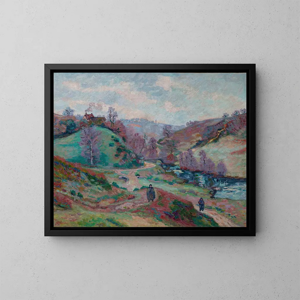 Le Pont Charraud à la Creuse - Armand Guillaumin — kehystetty taideteos seinällä