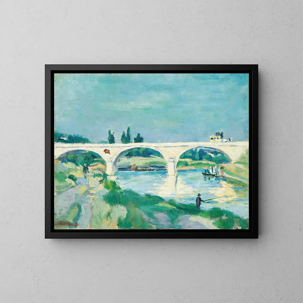 Le Pont de Charenton, Île-de-France - Armand Guillaumin — kehystetty taideteos seinällä