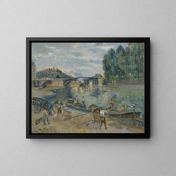 Le Pont de Sully, Pariisi - Armand Guillaumin — kehystetty taideteos seinällä