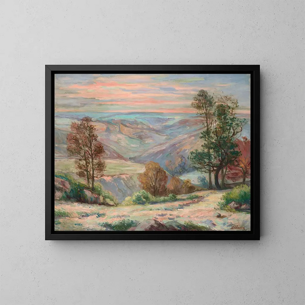 Le Puy Barriou à Creuse - Armand Guillaumin — kehystetty taideteos seinällä