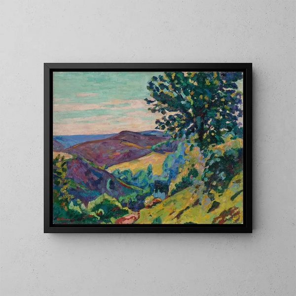 Le Puy Barriou à Crozant - Armand Guillaumin — kehystetty taideteos seinällä