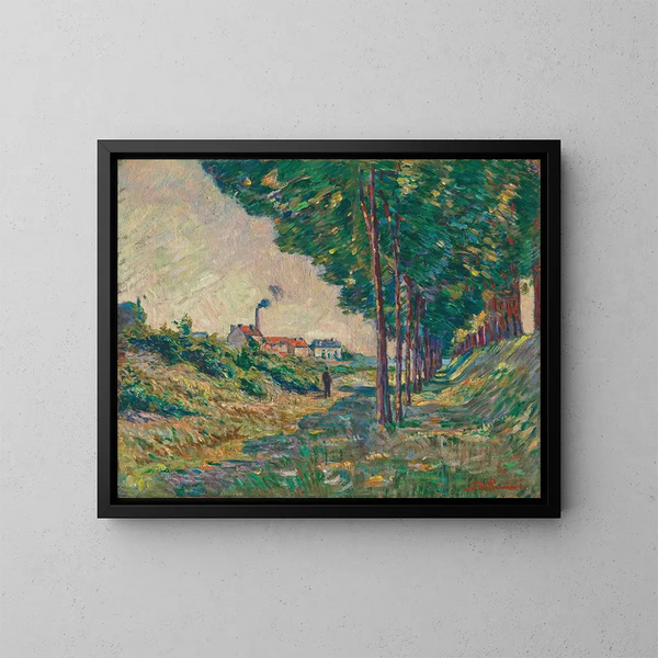 Le chemin de halage, Charenton, Île-de-France - Armand Guillaumin — kehystetty taideteos seinällä
