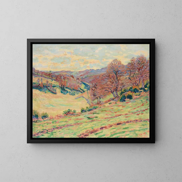 Suuren iltavesipisät - Armand Guillaumin — kehystetty taideteos seinällä