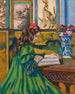Madeleine Guillaumin lukemassa - Armand Guillaumin — näkymä teoksesta