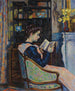 Mademoiselle Guillaumin lukemassa - Armand Guillaumin — näkymä teoksesta
