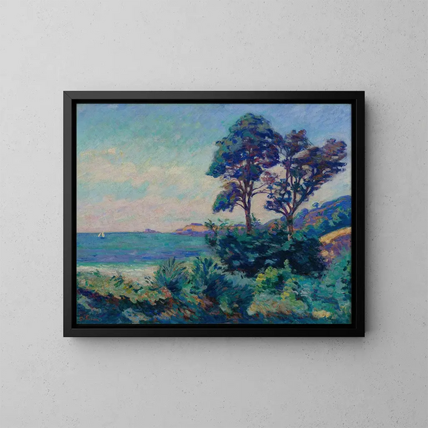 Merimaalaus Saint-Palaisissa - Armand Guillaumin — kehystetty taideteos seinällä